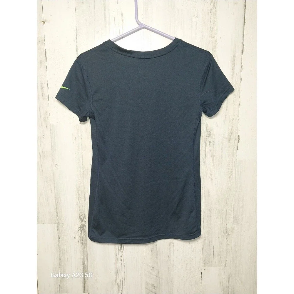 Nike Dri-Fit Women's M Seattle Seahawks T Shirt Blue V Neck